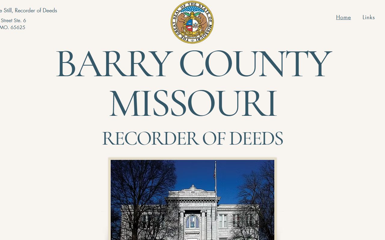 Barry County Circuit Clerk records Recorder of Deeds office