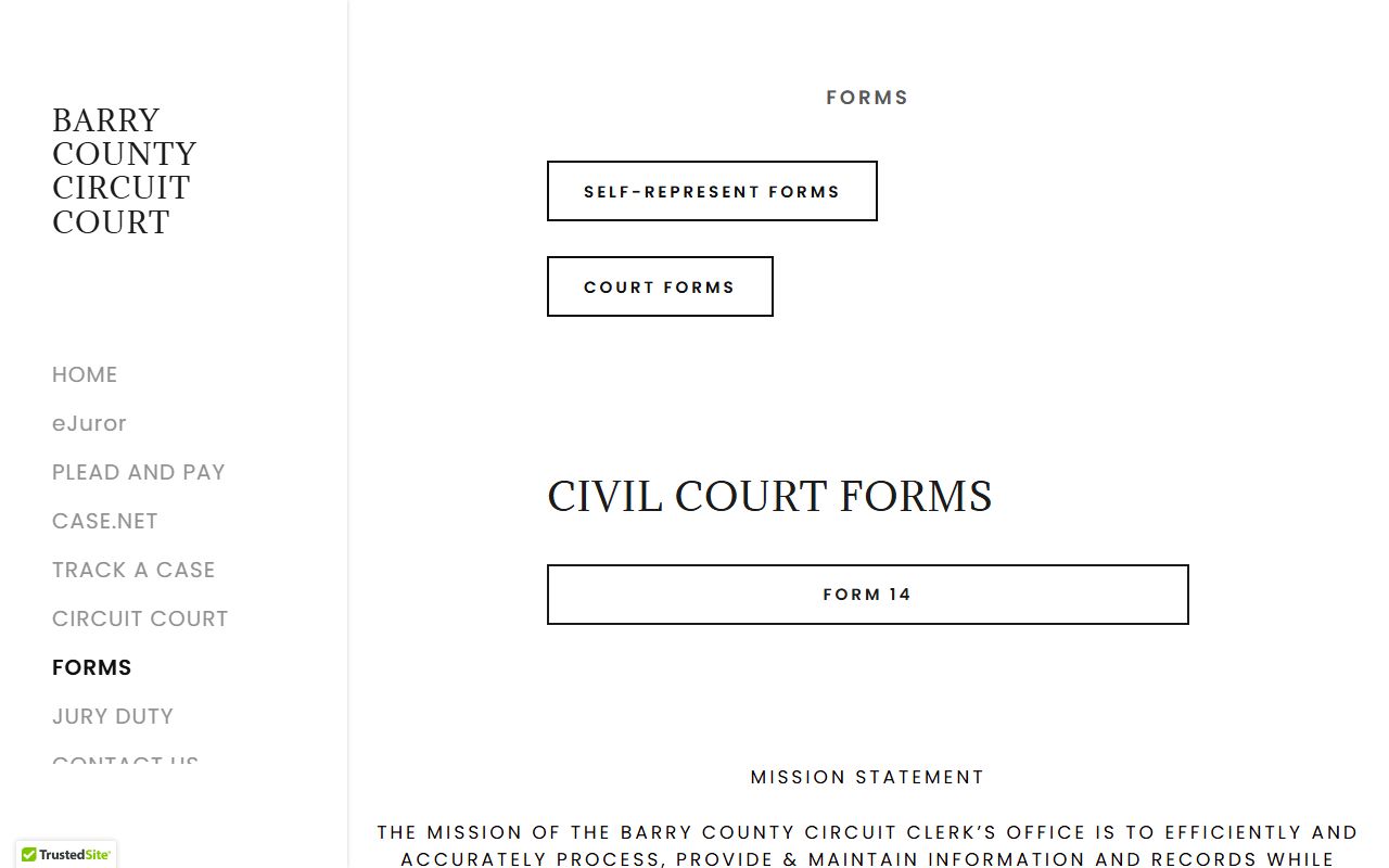 Barry County court records forms links