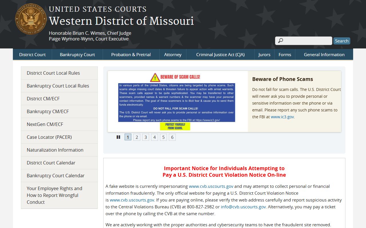 Barry County Circuit Court federal Western District of Missouri distinction