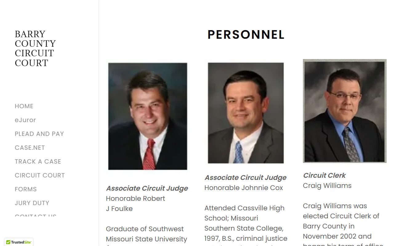 Barry County court records personnel directory and judges