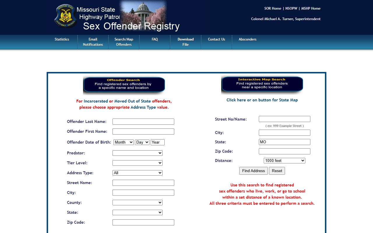 Barry County traffic court records Missouri State Highway Patrol registry search