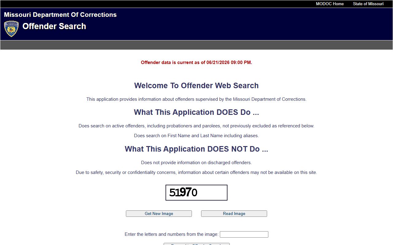 Barry County traffic court records Missouri DOC offender search